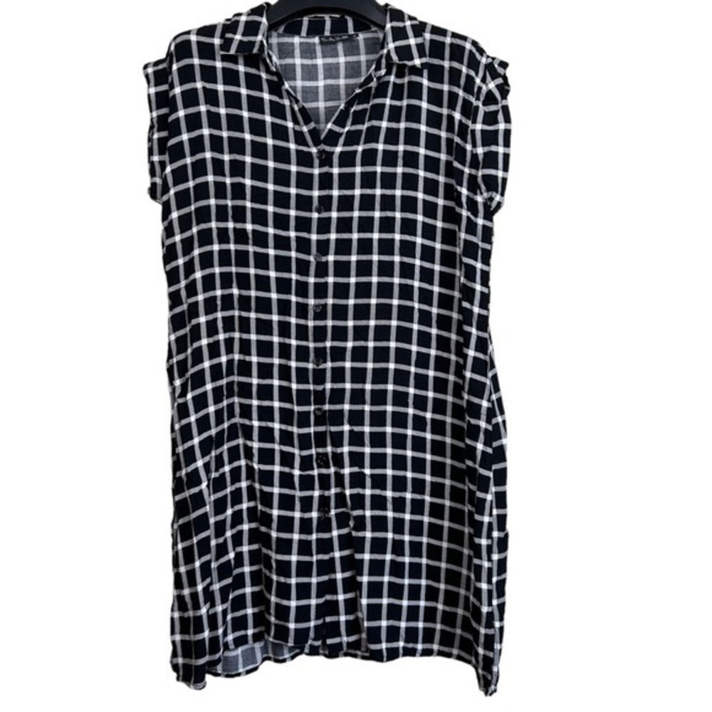 Sandra Venditti Milan women’s‎ button front tunic 100% Viscose XL